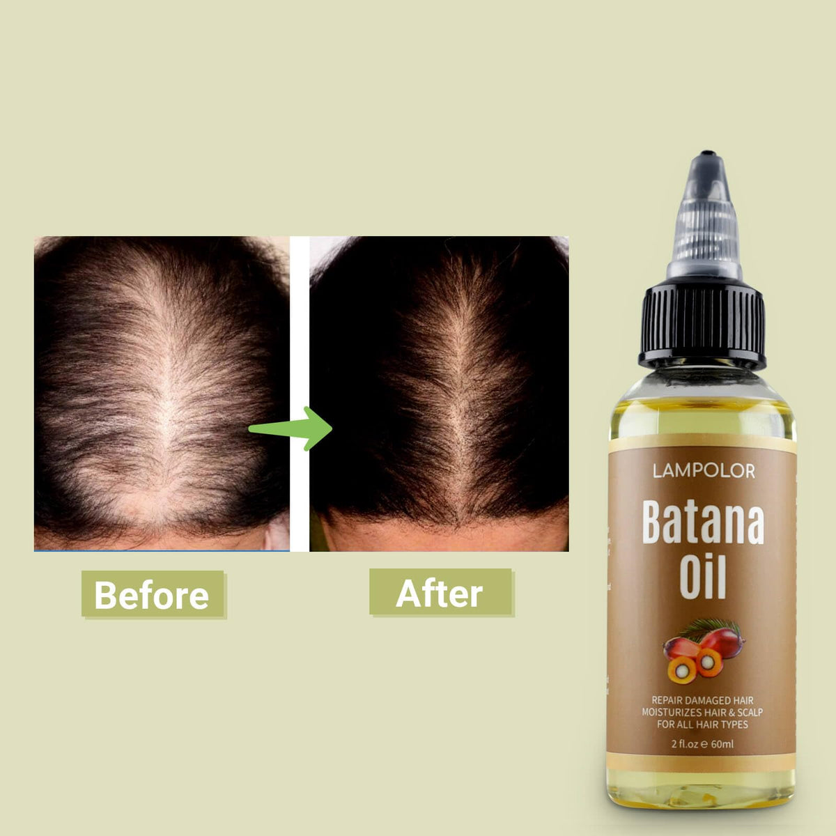 Lampolar Huile de Batana 100% Pure et ingrédients naturels