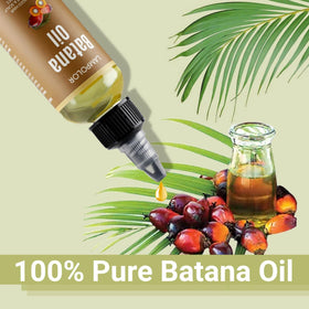 Lampolar Huile de Batana 100% Pure versée dans une petite cuillère