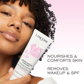 Lancôme Crème Mousse Confort packaging arrière avec description