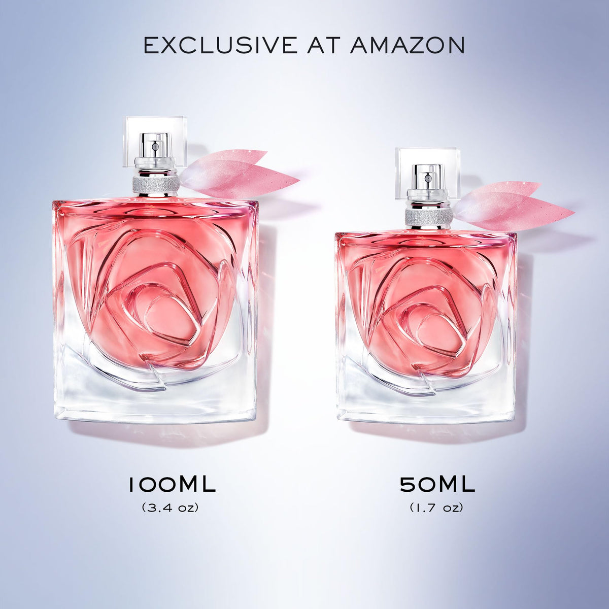 Lancôme La Vie Est Belle Rose Extraordinaire flacon 50ml sur fond floral