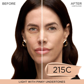 Lancôme Teint Idole Ultra Wear 215C flacon ouvert montrant la texture du produit