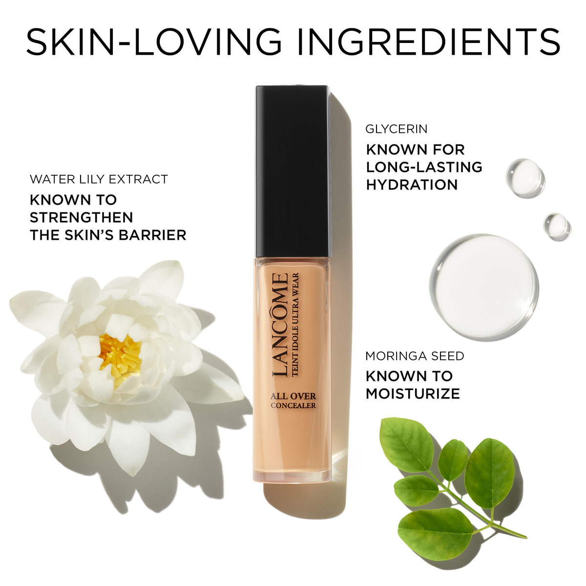 Lancôme Teint Idole Ultra Wear Concealer 330 Bisque Neutral en usage sur le visage