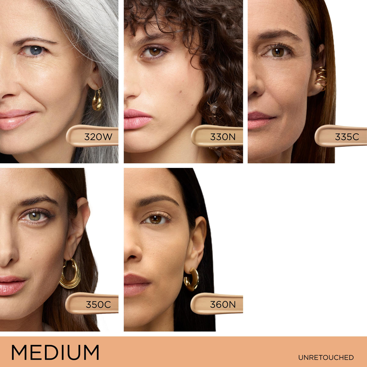 Lancôme Teint Idole Ultra Wear Correcteur 320 Bisque Warm texture sur éponge
