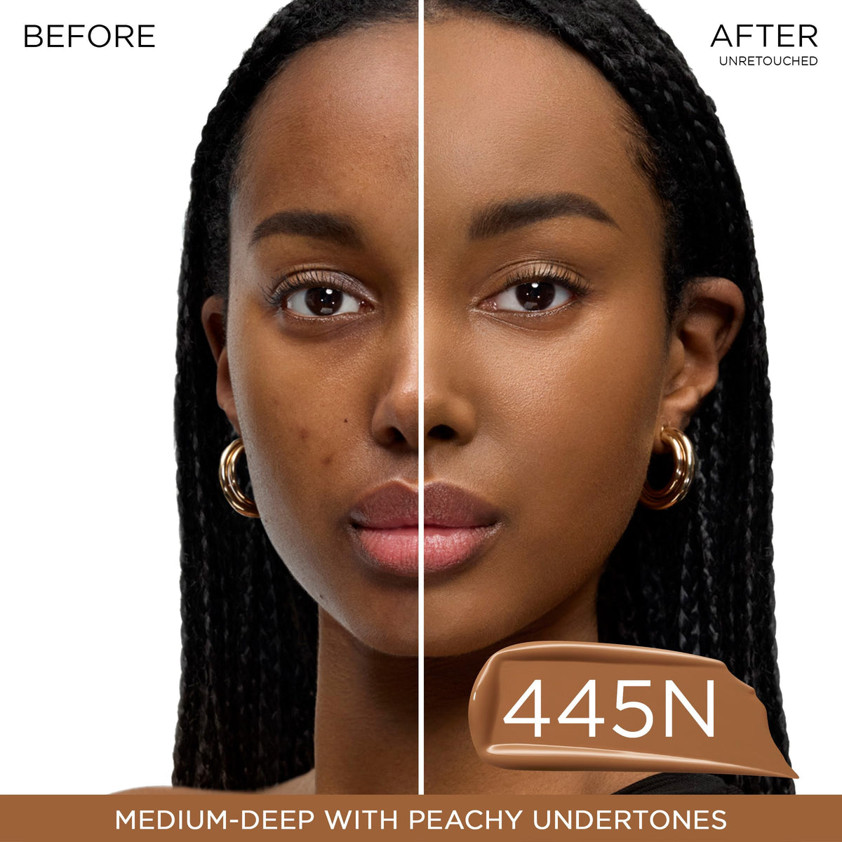 Lancôme Teint Idole Ultra Wear Fond de Teint 445N 30ml flacon avec étiquette