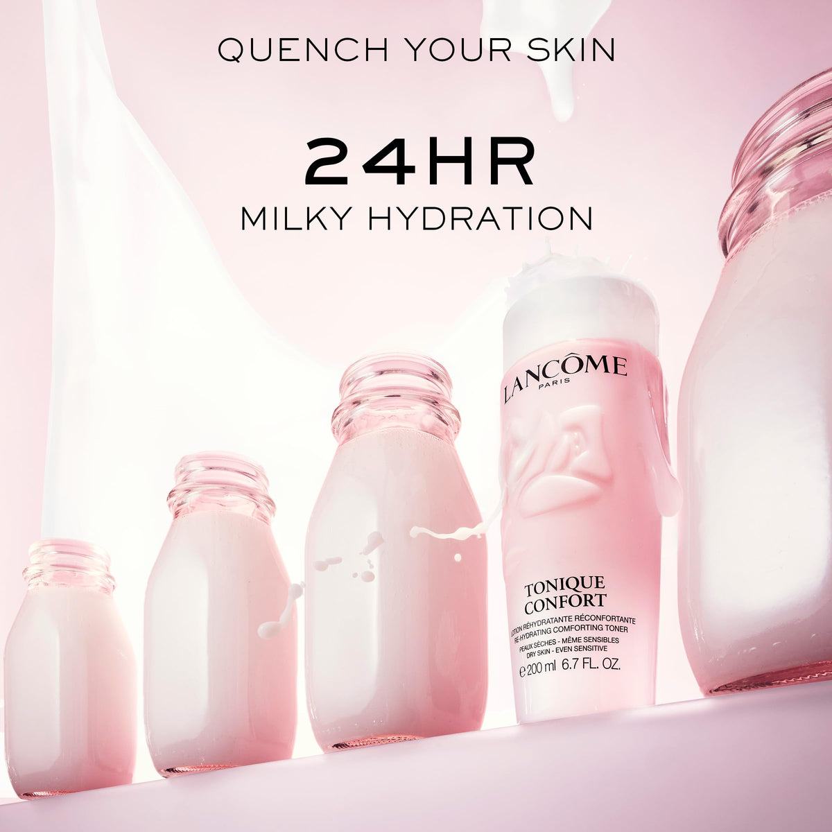 Lancôme Tonique Confort 400 ml sur une table de maquillage