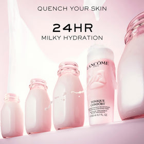 Lancôme Tonique Confort 400 ml sur une table de maquillage