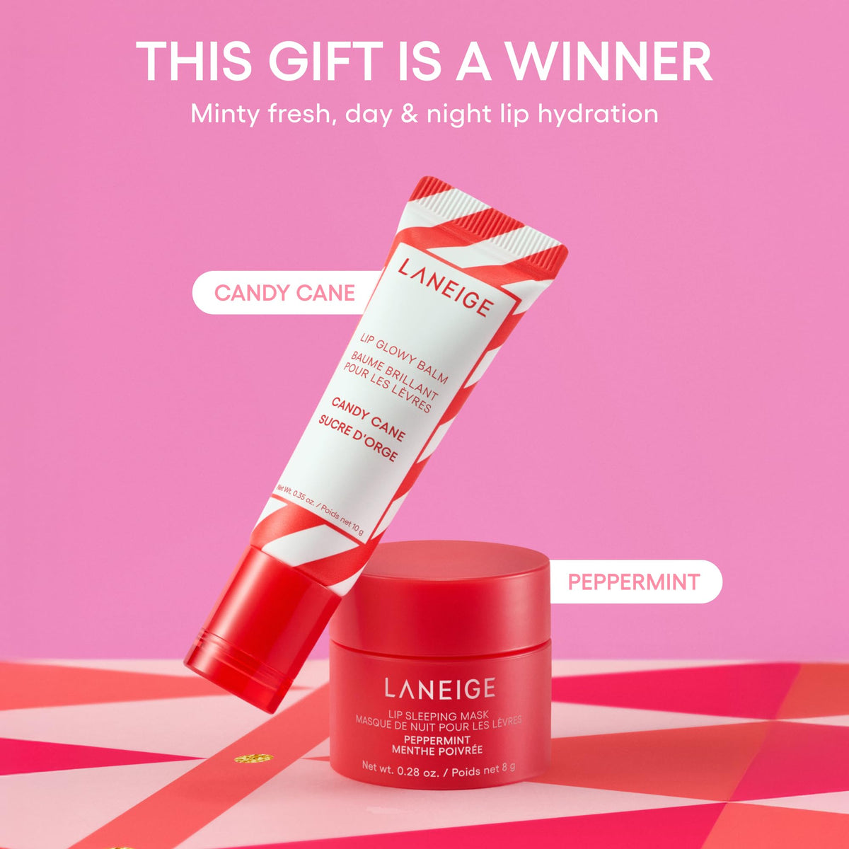 LANEIGE Baume Glowy Candy Cane en tube