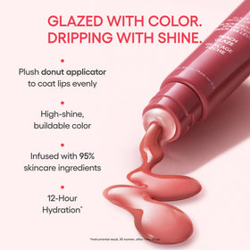 LANEIGE Glaze Craze Sérum à Lèvres Teinté Rose Jam 20g applicateur