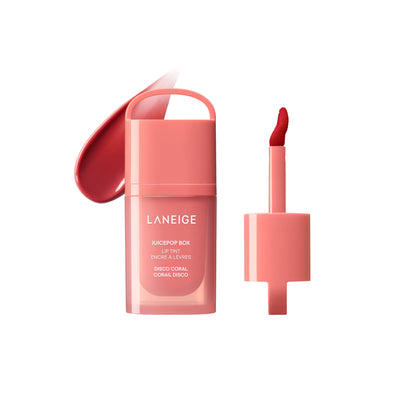 LANEIGE JuicePop Box Lip Tint Disco Coral vue avant