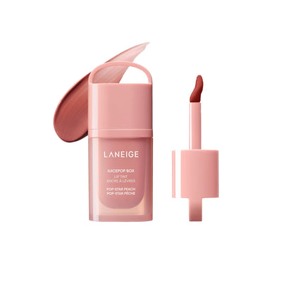 LANEIGE JuicePop Box Lip Tint Pêche Pop-Star vue avant
