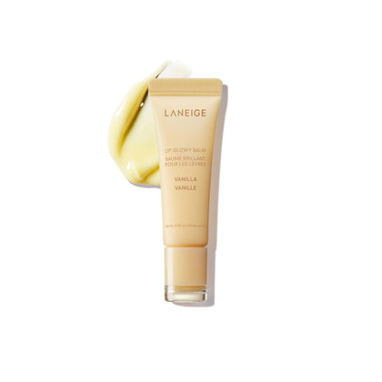 LANEIGE Lip Glowy Balm tube front view, berry color