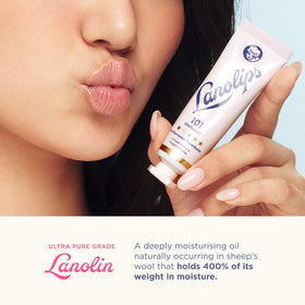 Lanolips Baume 101 application sur les lèvres