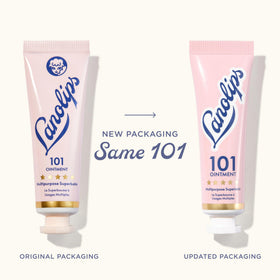 Lanolips Baume 101 texture crémeuse sur une main