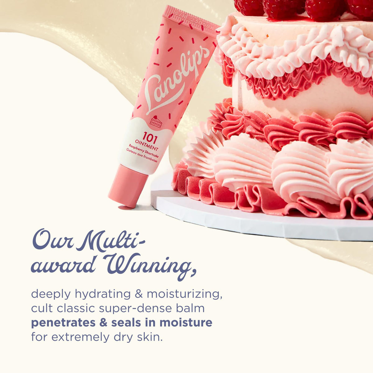 Lanolips Baume Multi-Usage 101 Framboise Shortcake 18g vue arrière