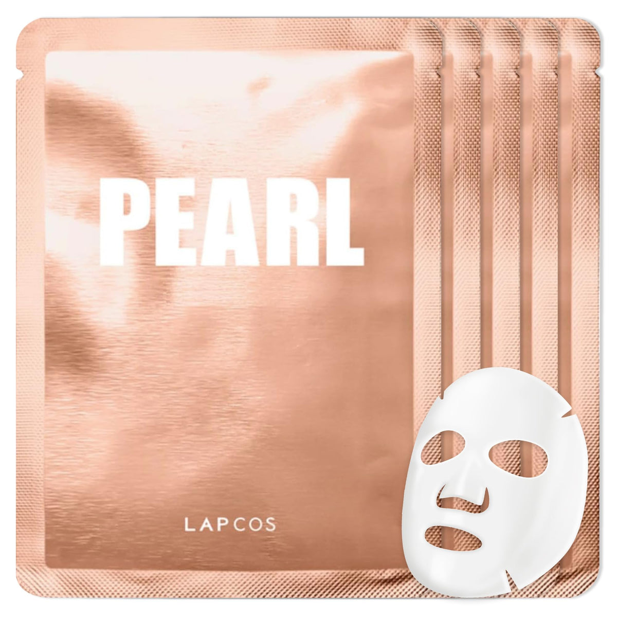 LAPCOS Masque en Tissu Pearl Pack de 5 face avant