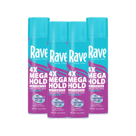 Laque Coiffante rave 4X Mega Sans Odeur vue de face