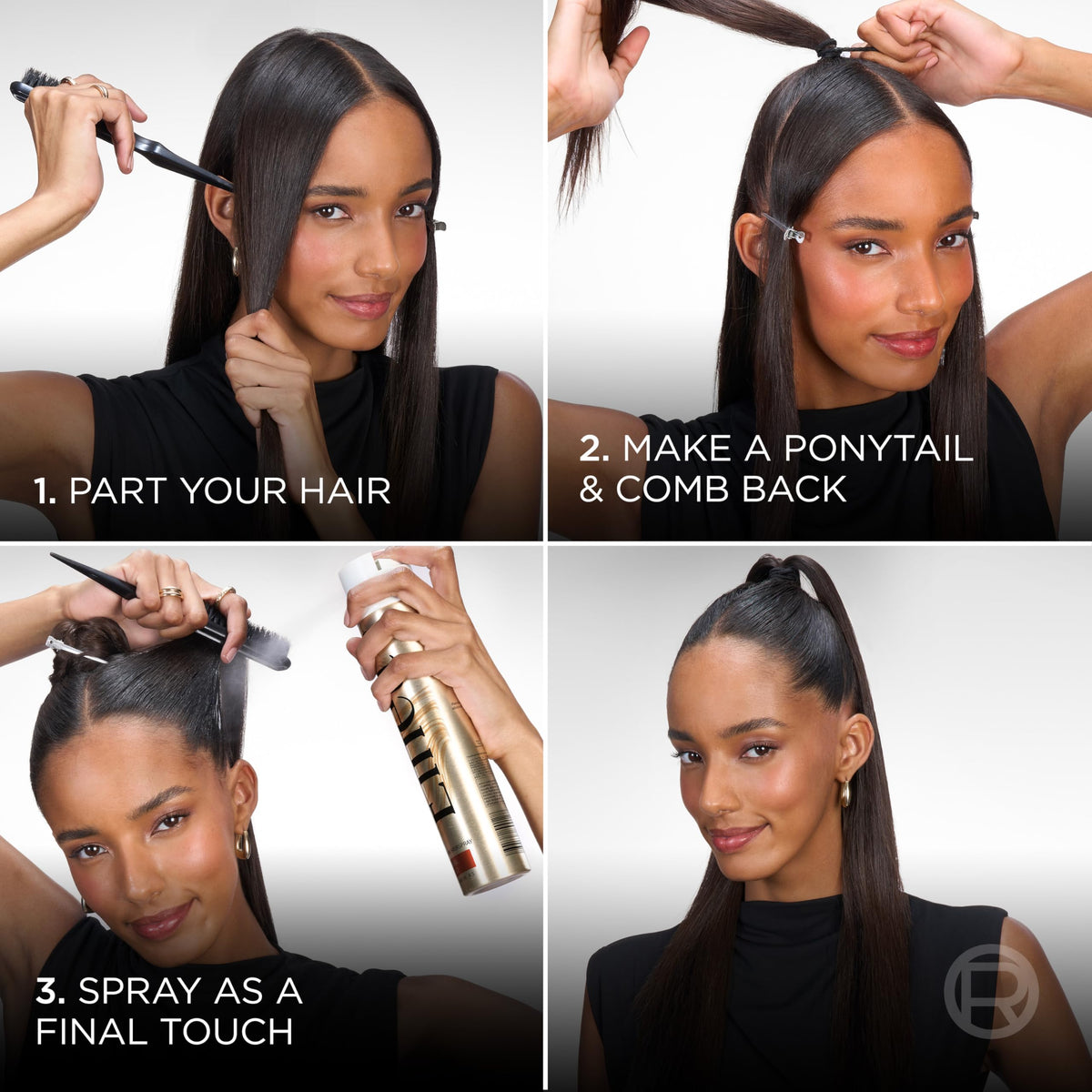 Laque Elnett de L'Oreal Paris dans une salle de coiffure