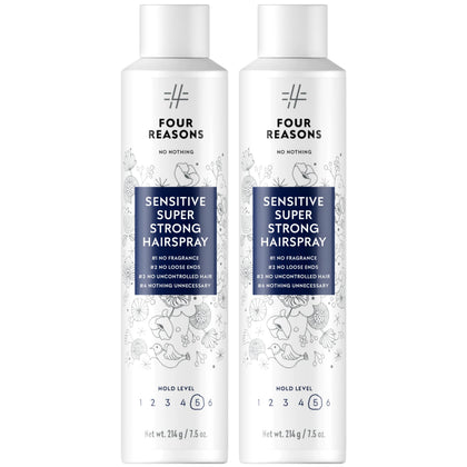 Laque No Nothing Super Forte sans parfum, pack de 2 de 7,5 oz