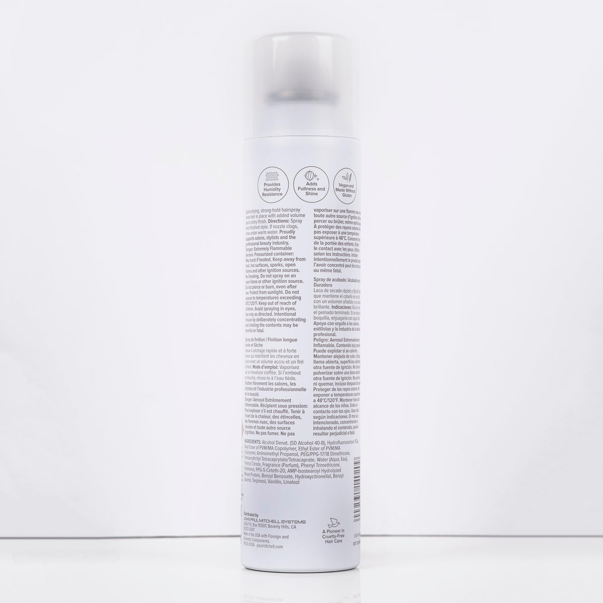 Laque Paul Mitchell Super Clean Extra 9,5 oz en détail sur le spray