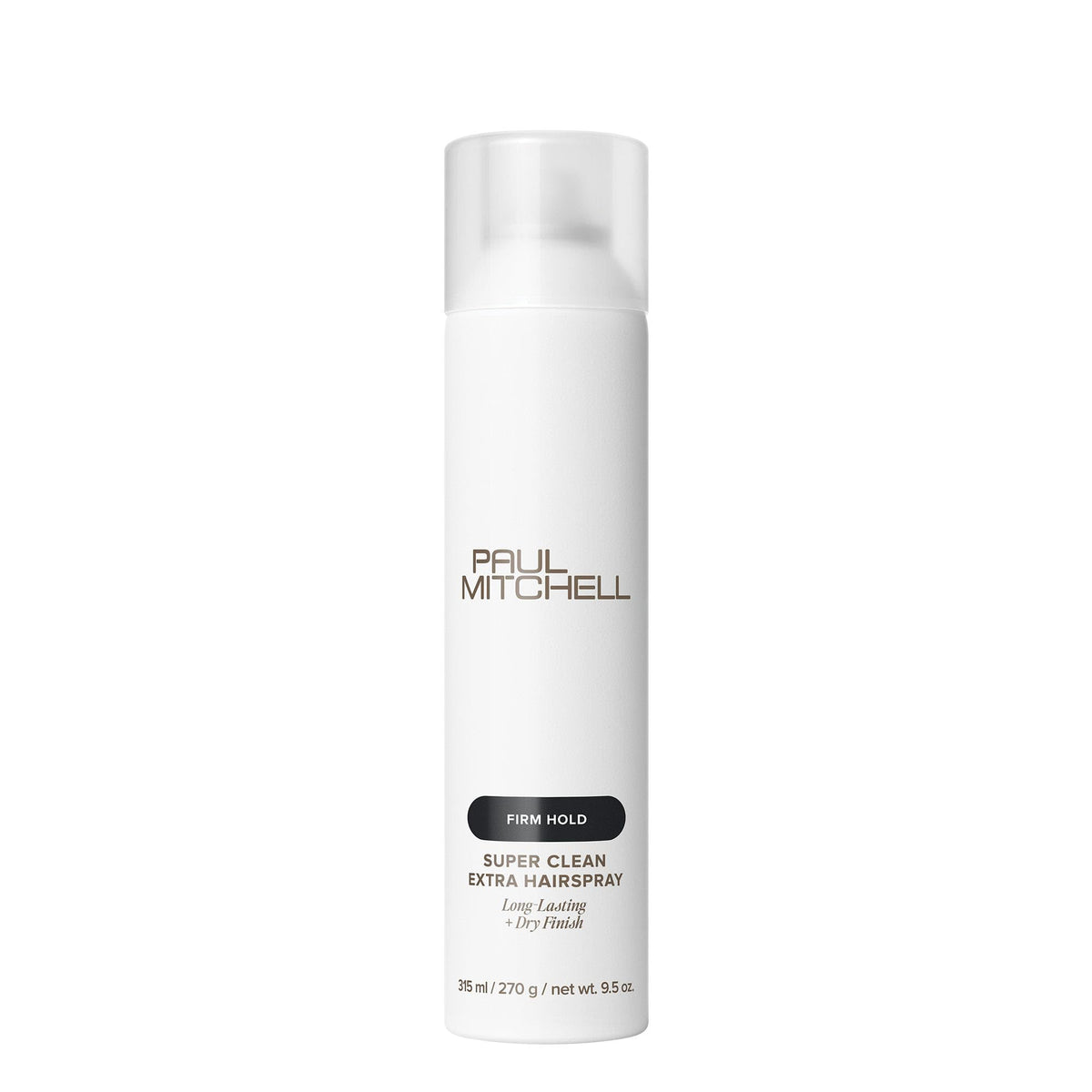 Laque Paul Mitchell Super Clean Extra 9,5 oz vue avant avec bouchon