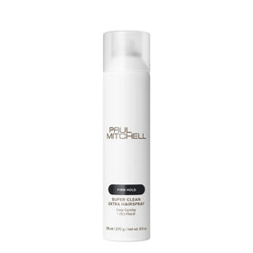 Laque Paul Mitchell Super Clean Extra 9,5 oz vue avant avec bouchon