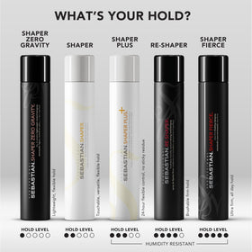 Laque Professional Sebastian Shaper Mini avec cheveux stylisés