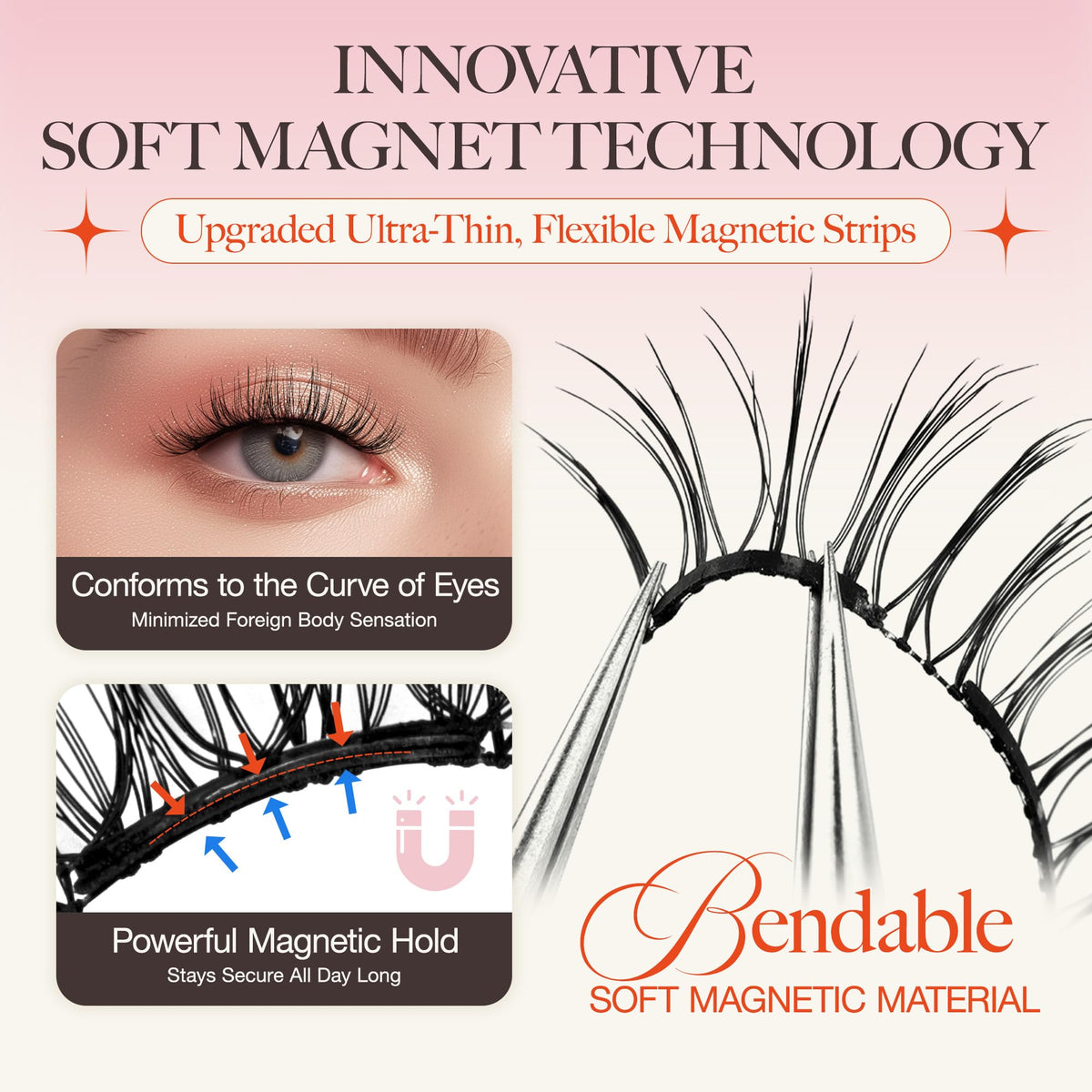 LASHVIEW Faux Cils en usage, look naturel