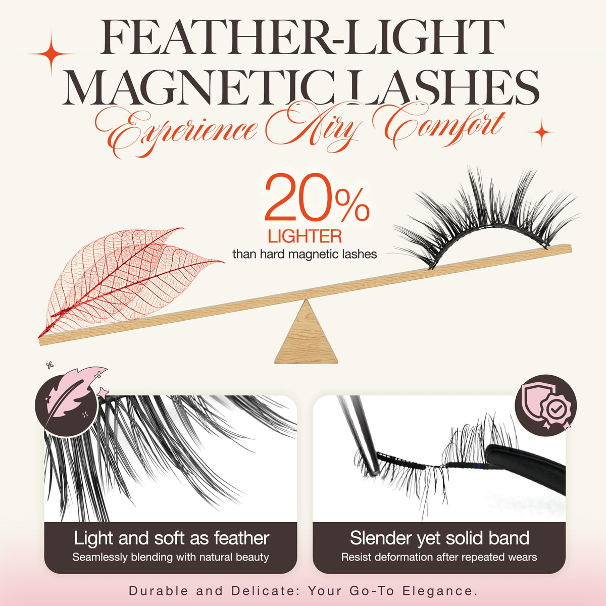 LASHVIEW faux cils magnétiques A29 montrant la texture douce