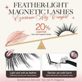LASHVIEW faux cils magnétiques A29 montrant la texture douce