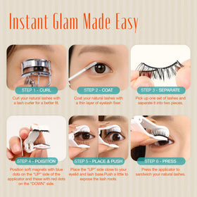 LASHVIEW Faux Cils Magnétiques démontés pour illustration