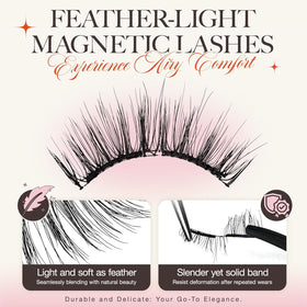 LASHVIEW Faux Cils Magnétiques RCM01-1 avec différents styles