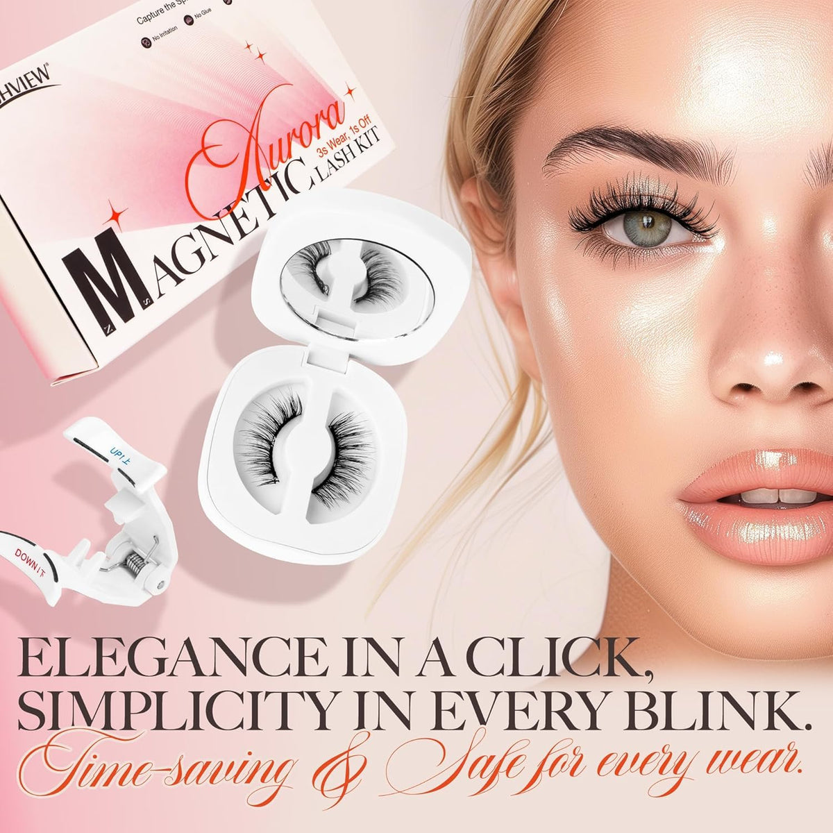 LASHVIEW Faux Cils Magnétiques RCM01-1 présentation des cils