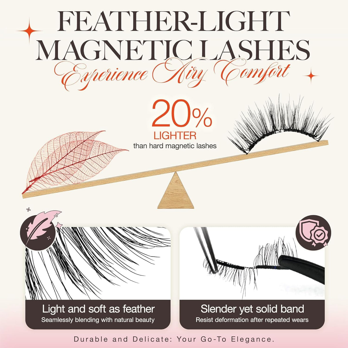 LASHVIEW Faux Cils Magnétiques RCM01-1 sur modèle avec maquillage