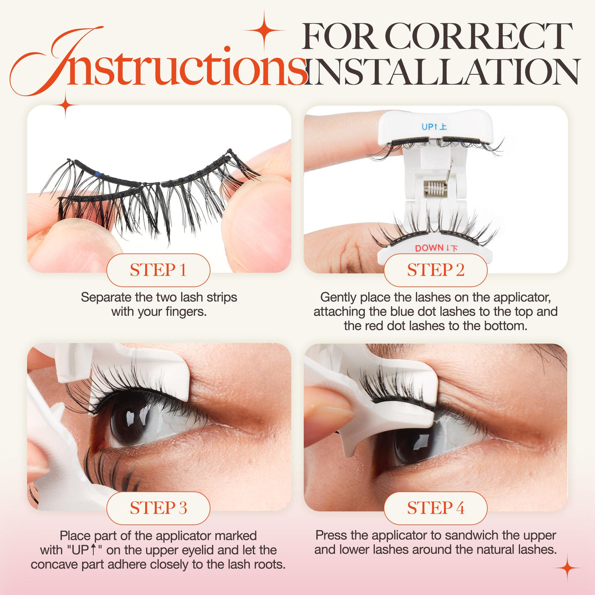 LASHVIEW Faux Cils Magnétiques RCM01 mise en situation