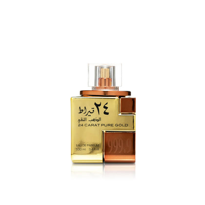 Lattafa 24 Carat Pure Gold Eau de Parfum flacon 100 ml vue de face