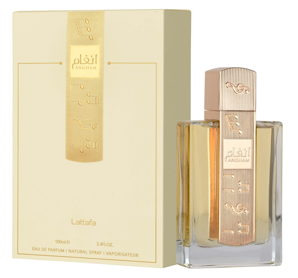 Lattafa Angham Eau de Parfum 100 ml bouteille de côté
