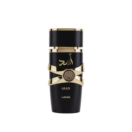 Lattafa Asad Eau de Parfum 100 ml vue avant avec bouchon
