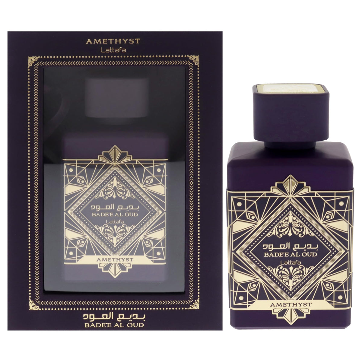 Lattafa Bade'e Al Oud Amethyst Eau de Parfum 100 ml vue de face
