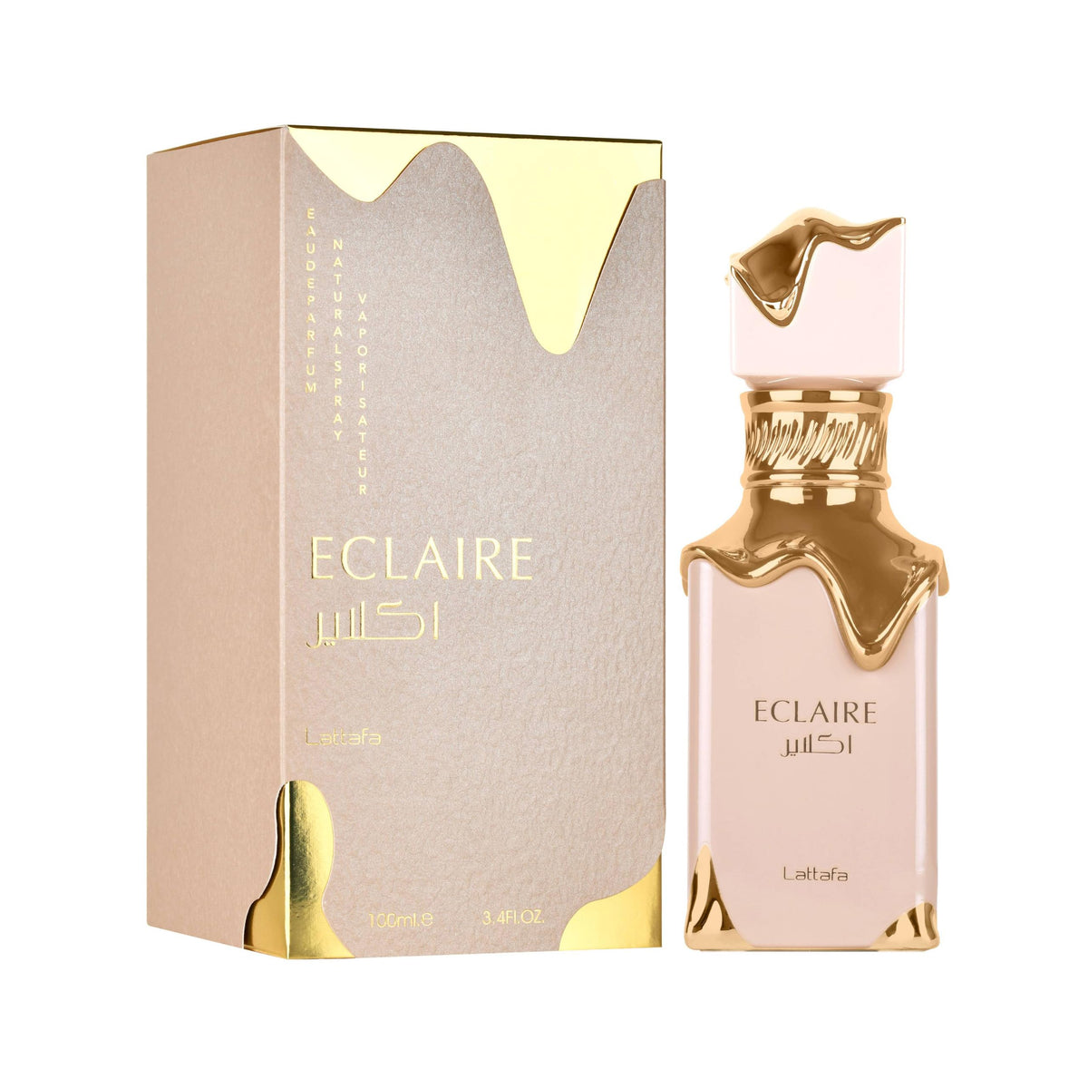 Lattafa Eclaire Eau de Parfum 100 ml vue arrière du flacon