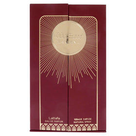 Lattafa Sakeena Eau de Parfum avec étiquette visible