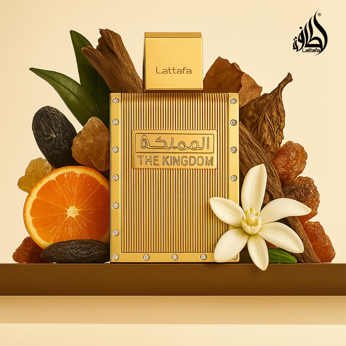 Lattafa The Kingdom Eau De Parfum Spray pour Hommes 100 ml avec échantillon