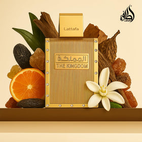 Lattafa The Kingdom Eau De Parfum Spray pour Hommes 100 ml avec échantillon