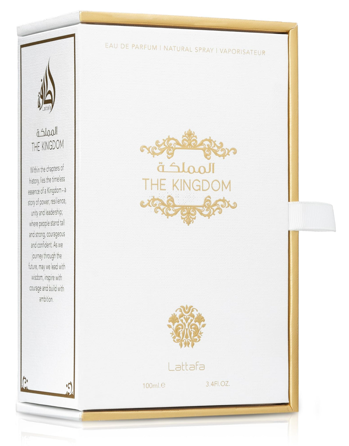 Lattafa The Kingdom Eau De Parfum Spray pour Hommes 100 ml vue arrière