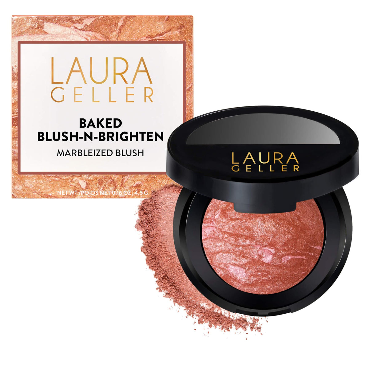 LAURA GELLER Baked Blush-n-Brighten Pink Grapefruit front view