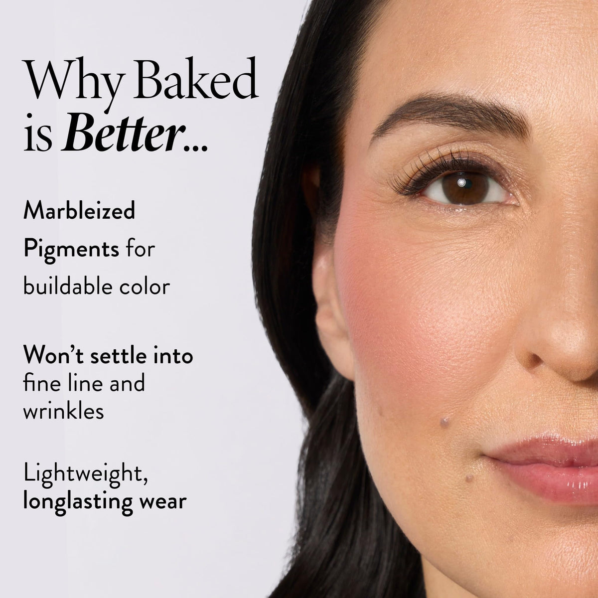 LAURA GELLER Baked Blush-n-Brighten Pink Grapefruit on mature skin