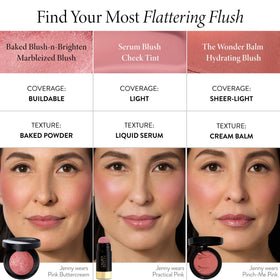 LAURA GELLER Baked Blush-n-Brighten Poudrier Sunswept avec pinceau