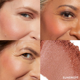 LAURA GELLER Baked Blush-n-Brighten Poudrier Sunswept avec texture marbrée