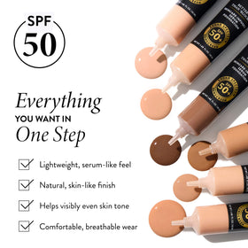 LAURA GELLER Better Than Block Fond de Teint SPF 50+ flacon vu de côté