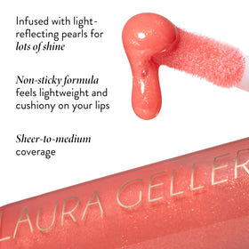 LAURA GELLER Color Luster Lip Gloss Turkish Delight tube arrière