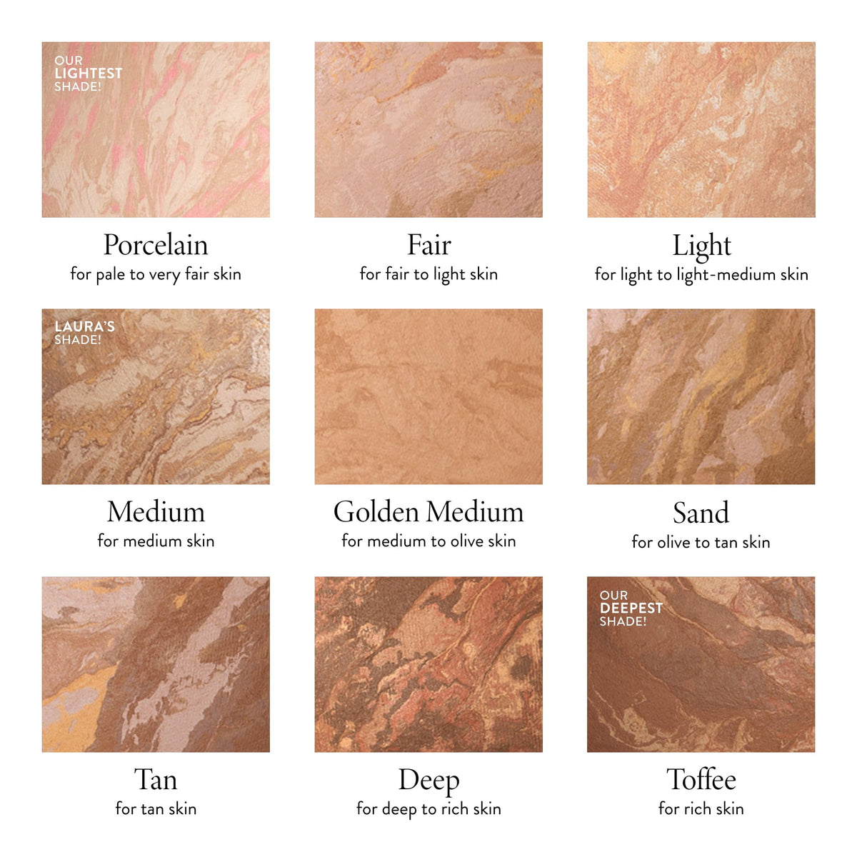 LAURA GELLER Fond de Teint Poudré Illuminant Porcelain vue latérale